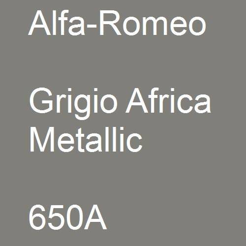 Alfa-Romeo, Grigio Africa Metallic, 650A.